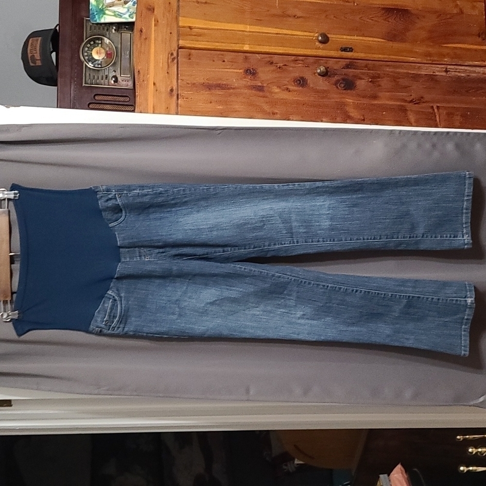 Motherhood Maternity Stretch Jeans Pockets‎ Stretch Panel Size M EUC